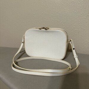 PopSuki crossbody white camera bag